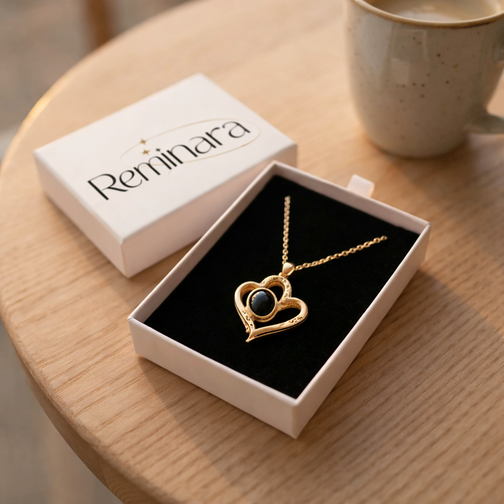 Collar con Foto Dentro "Corazón Eterno"